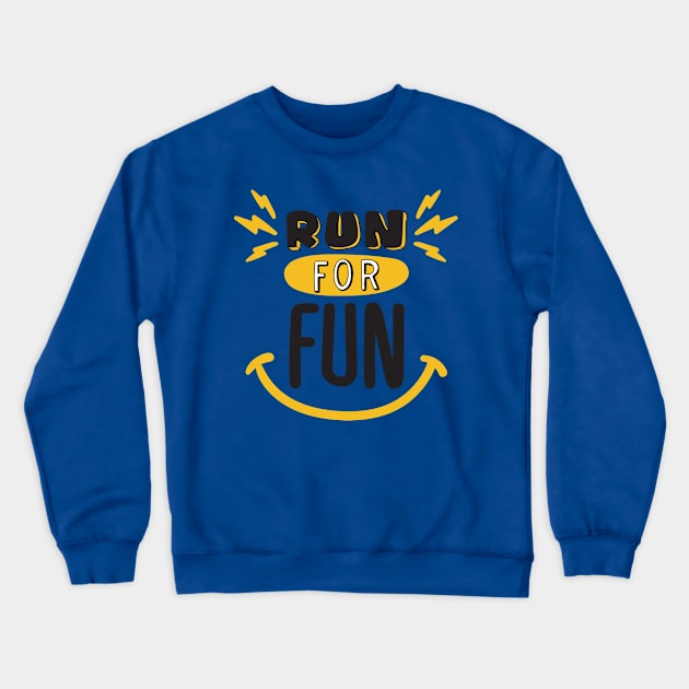 run for fun 2 Crewneck Sweatshirt by ceniu